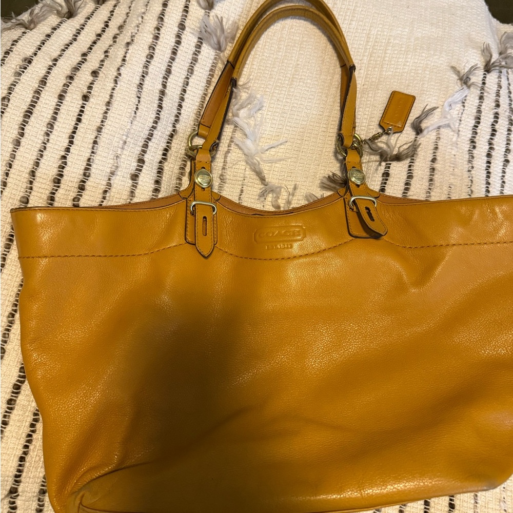 Coach  Leather Tote Bag